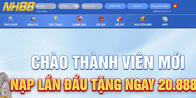 3 bước hoàn tất đăng nhập NH88