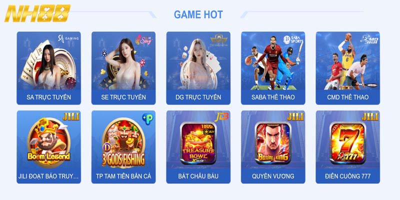 Liệt kê những sảnh game đi đầu xu hướng mà bạn không nên bỏ qua