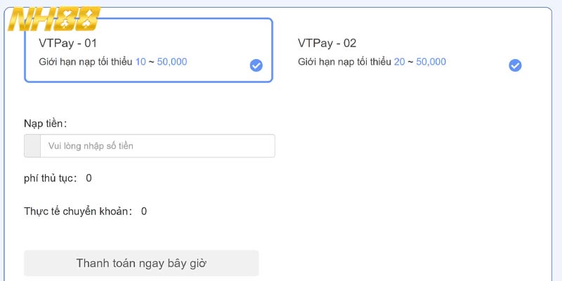 Lưu ý khi thao tác nạp tiền tại nhà cái